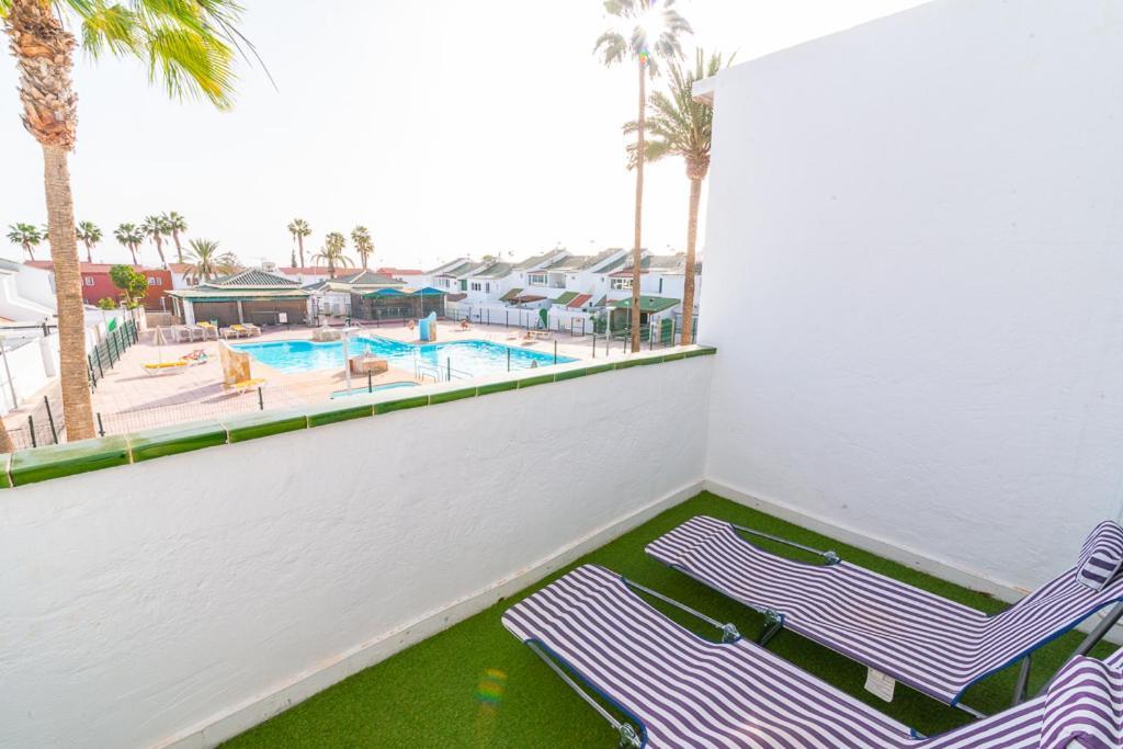 Deluxe Duplex Bungalow Private Parking Maspalomas  Exterior photo